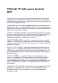 RID Code of Professional Conduct 2026&period; Questions and Answers 100&percnt; Solved