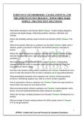 SUBSTANCE USE DISORDERS&colon; CAUSES&comma; EFFECTS&comma; AND TREATMENTS IN PSYCHOLOGY &vert; TOP SCORES MADE SIMPLE &vert; TRUSTED TEST SOLUTIONS&excl;