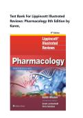 Lippincott Illustrated Reviews&colon; Pharmacology &comma;8th Edition&comma; Karen Whalen&comma; &ndash; Complete Test Bank &comma;Chapters 1&ndash;48&comma; with Expert-Verified Answers and Rationales&comma; 2026 Latest