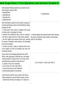 Med Surge Exam 3 Test Questions and Answers Graded A&plus;