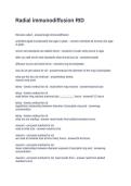 Radial immunodiffusion RID Questions and Answers