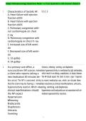 Edapt Pathophysiology Questions Week 1-4 Test Questions with Answers Rated A