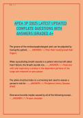 APEA 3P &vert;2025 LATEST UPDATED  COMPLETE QUESTIONS WITH  ANSWERS &vert;GRADED A&plus;