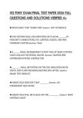 S12 FDNY EXAM FINAL TEST PAPER 2026 FULL QUESTIONS AND SOLUTIONS VERIFIED A&plus;