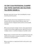S12 FDNY EXAM PROFESSIONAL EXAMPREP 2026 TESTED QUESTIONS AND SOLUTIONS FULL REVIEW GRADED A&plus;