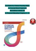 Full Test Bank for Clinical Nursing Skills&colon; A Concept-Based Approach &lpar;4th Edition&rpar; by Pearson Education Complete Coverage &lpar;Chapters 1&ndash;16&rpar; Verified Question & Answer Sets Assessment &sol; Perioperative Care &sol; Fluids & Electrolytes &sol; Tissue Integrity Updated 20