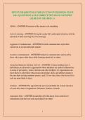 D072 FUNDAMENTALS FOR SUCCESS IN BUSINESS EXAM 100&plus; QUESTIONS AND CORRECT DETAILED ANSWERS &vert;ALREADY GRADED A&plus;