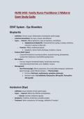 FNP 2 Study Guide&vert;NURS 5433 Midterm Exam Study Guide&vert;100&percnt; Verified&vert;Latest Updated