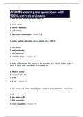 ARDMS exam prep questions with 100&percnt; correct answers