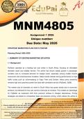 MNM4805 Assignment 1 &lpar;COMPLETE ANSWERS&rpar; 2026 - DUE 2026