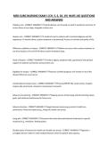 MED-SURG NURSING EXAM 1 &lpar;CH&period; 5&comma; 6&comma; 18&comma; 19&rpar; NURS 165 QUESTIONS AND ANSWERS