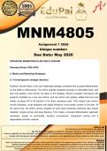 MNM4805 Assignment 2 &lpar;COMPLETE ANSWERS&rpar; 2026 - DUE 2026