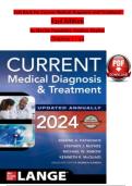 Full Test Bank for Current Medical Diagnosis and Treatment &lpar;63rd Edition&rpar; by Maxine A&period; Papadakis&comma; Stephen J&period; McPhee&comma; Michael W&period; Rabow&comma; and Kenneth R&period; McQuaid Complete Coverage &lpar;Chapters 1&ndash;42&rpar; Verified Question & Answer Sets Disease Prevention &sol; Cardiovasc