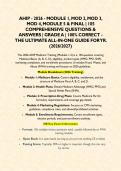 AHIP - 2026 - MODULE 1&comma; MOD 2&comma; MOD 3&comma; MOD 4&comma; MODULE 5 & FINAL &vert; 105 COMPREHENSIVE QUESTIONS & ANSWERS &vert; GRADE A &vert; 100&percnt; CORRECT -THE ULTIMATE ALL-IN-ONE GUIDE FOR YR&period; &lpar;2026&sol;2027&rpar; 