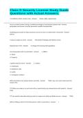 Class D Security License Study Guide Questions with Actual Answers&period;