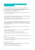 DC Security Officer Examination with Solved Answers&period;