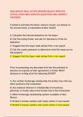 NEW MEXICO REAL ESTATE BROKER BASICS UPDATED  ACTUAL EXAM 100&percnt; VERIFIED QUESTIONS AND CORRECT  ANSWERS