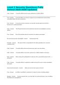 Level 2 Security Questions Fully Solved 2025-2026 Updated&period;
