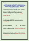 MBA 620 FINAL EXAM LATEST 2026-2027 ACTUAL EXAM WITH  COMPLETE QUESTIONS AND CORRECT DETAILED ANSWERS &lpar;100&percnt;  VERIFIED ANSWERS&rpar; &vert;ALREADY GRADED A&plus;&vert; &vert;&vert;PROFESSOR  VERIFIED&vert;&vert; &vert;&vert;BRANDNEW&excl;&excl;&excl;&vert;&vert; 