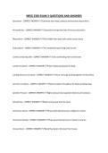 NRSG 2350 EXAM 3 QUESTIONS AND ANSWERS