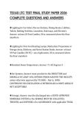 TEXAS LTC TEST FINAL STUDY PAPER 2026 COMPLETE QUESTIONS AND ANSWERS