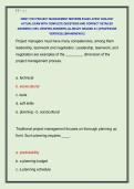 OMGT 5783 PROJECT MANAGEMENT MIDTERM EXAM LATEST 2026-2027  ACTUAL EXAM WITH COMPLETE QUESTIONS AND CORRECT DETAILED  ANSWERS &lpar;100&percnt; VERIFIED ANSWERS&rpar; &vert;ALREADY GRADED A&plus;&vert; &vert;&vert;PROFESSOR  VERIFIED&vert;&vert; &vert;&vert;BRANDNEW&excl;&excl;&excl;&vert;&vert; 