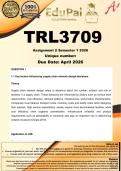 TRL3709 Assignment 2 &lpar;COMPLETE ANSWERS&rpar; Semester 1 2026 - DUE  April 2026