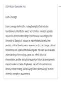 UGA History Exemption Test ACTUAL EXAM LATEST UPDATE THIS YEAR QUESTIONS AN DETAILED ANSWERS&lowbar;compressed