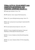 TFM04 ACTUAL EXAM SCRIPT 2026 COMPLETE QUESTIONS AND VERIFIED ANSWERS GRADE A&plus;