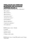 TFM04 EXAM 2026 COMPLETE QUESTIONS AND ACCURATE ANSWERS GRADE A&plus; 