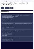 Fundamentals CJE 2 Exam &ndash; Questions With Applicable Solutions