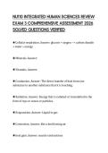 NU110 INTEGRATED HUMAN SCIENCES REVIEW EXAM 3 COMPREHENSIVE ASSESSMENT 2026 SOLVED QUESTIONS VERIFIED