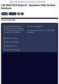 CJE PRACTICE EXAM 2 &ndash; Questions With Verified Solutions