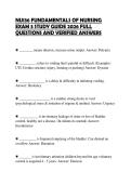 NU136 FUNDAMENTALS OF NURSING EXAM 3 STUDY GUIDE 2026 FULL QUESTIONS AND VERIFIED ANSWERSNU136 FUNDAMENTALS OF NURSING EXAM 3 STUDY GUIDE 2026 FULL QUESTIONS AND VERIFIED ANSWERS