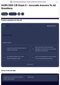NURS 3251 CJE Exam 2 &ndash; Accurate Answers To All Questions