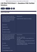 CJE PRACTICE EXAM 1 &ndash; Questions With Verified Solutions