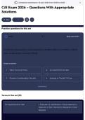 CJE Exam 2026 &ndash; Questions With Appropriate Solutions