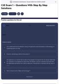 CJE Exam 1 &ndash; Questions With Step By Step Solutions
