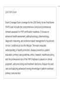 LEIK Family Nurse Practitioner &lpar;FNP&rpar; Exam ACTUAL EXAM LATEST UPDATE THIS YEAR QUESTIONS AN DETAILED ANSWERS