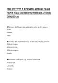 NUR 3112 TEST 2 JEOPARDY ACTUAL EXAM PAPER 2026 QUESTIONS WITH SOLUTIONS GRADED A&plus;