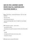 NUR 3112 TEST 2 JEOPARDY MASTER REVIEW 2026 FULL QUESTIONS WITH SOLUTIONS GRADED A&plus;