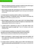 Test Bank &lpar;CCMA&rpar; NHA Mock  Questions