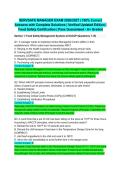 SERVSAFE MANAGER EXAM 2026&sol;2027 &vert; 100&percnt; Correct Answers with Complete Solutions &vert; Verified Updated Edition &vert; Food Safety Certification &vert; Pass Guaranteed - A&plus; Graded