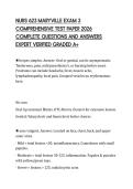 NURS 623 MARYVILLE EXAM 3 COMPREHENSIVE TEST PAPER 2026 COMPLETE QUESTIONS AND ANSWERS EXPERT VERIFIED GRADED A&plus;