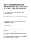 NURS 676 ADVANCED PHARMACOLOGY MIDTERM EXAMINATION TEST 2026 COMPLETE QUESTIONS AND SOLUTIONS GRADED A&plus;