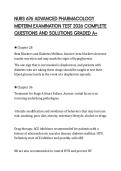 NURS 676 ADVANCED PHARMACOLOGY MIDTERM EXAMINATION TEST 2026 COMPLETE QUESTIONS AND SOLUTIONS GRADED A&plus;