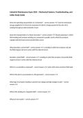 Industrial Maintenance Exam 2026 &ndash; Mechanical Systems&comma; Troubleshooting&comma; and Safety Study Guide