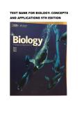 Test bank for Biology&colon; Concepts and Applications 9th Edition all chapters fully covered with test questions and answers guide A&plus;