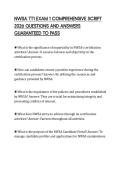 NWSA TT1 EXAM 1 COMPREHENSIVE SCRIPT 2026 QUESTIONS AND ANSWERS GUARANTEED TO PASS