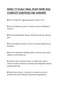 NWSA TT1 EXAM 1 FINAL STUDY PAPER 2026 COMPLETE QUESTIONS AND ANSWERS